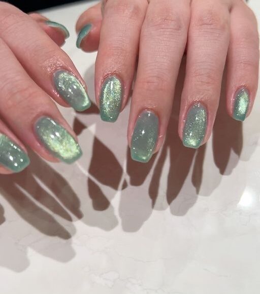 Turquoise Jelly Nail Set