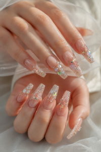 29 Sparkly Glitter Spring Nails for a Festive Seasonal Shine