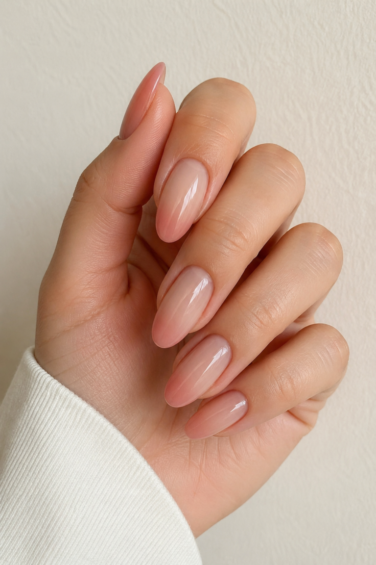 pink ombre nails